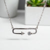Elegant Safety Pin Necklace