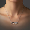 Elegant Safety Pin Necklace