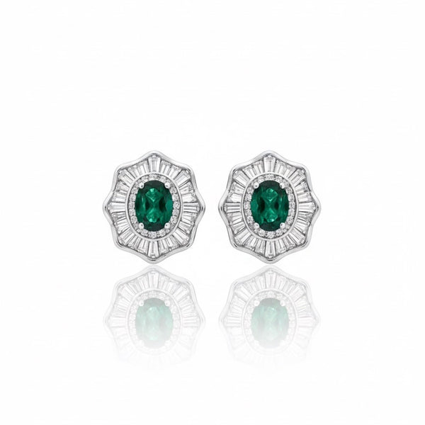 Emerald Bloom Earrings