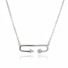 Elegant Safety Pin Necklace