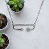 Elegant Safety Pin Necklace