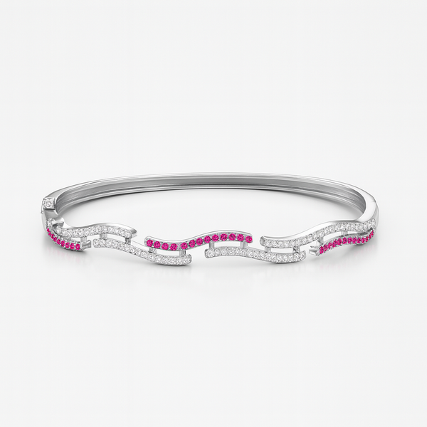 Pink Wave Bracelet