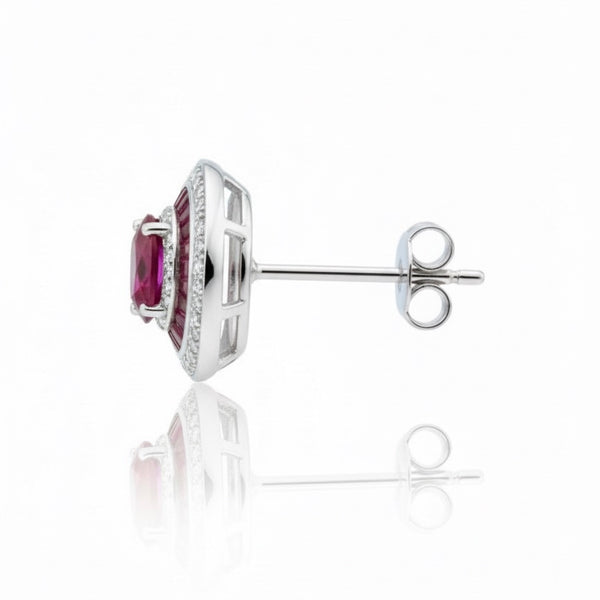 Regal Ruby Studs