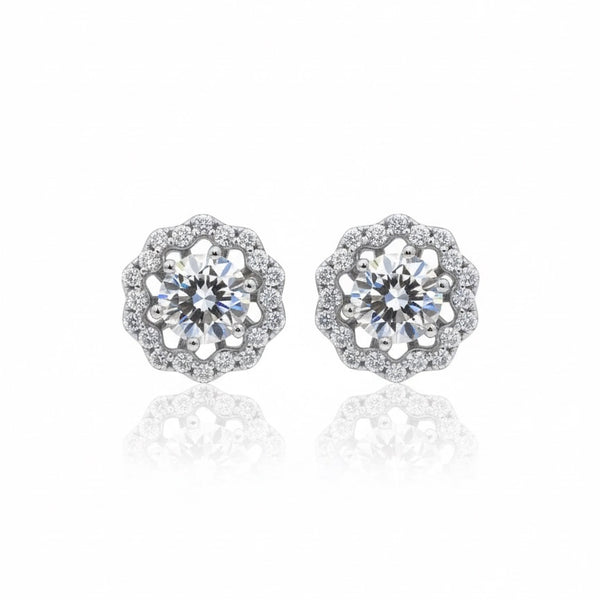 Silver Bloom Studs