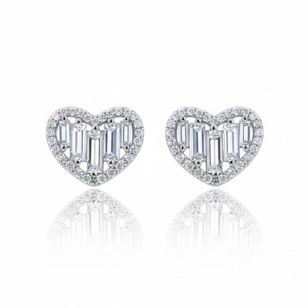 Deco Heart Studs